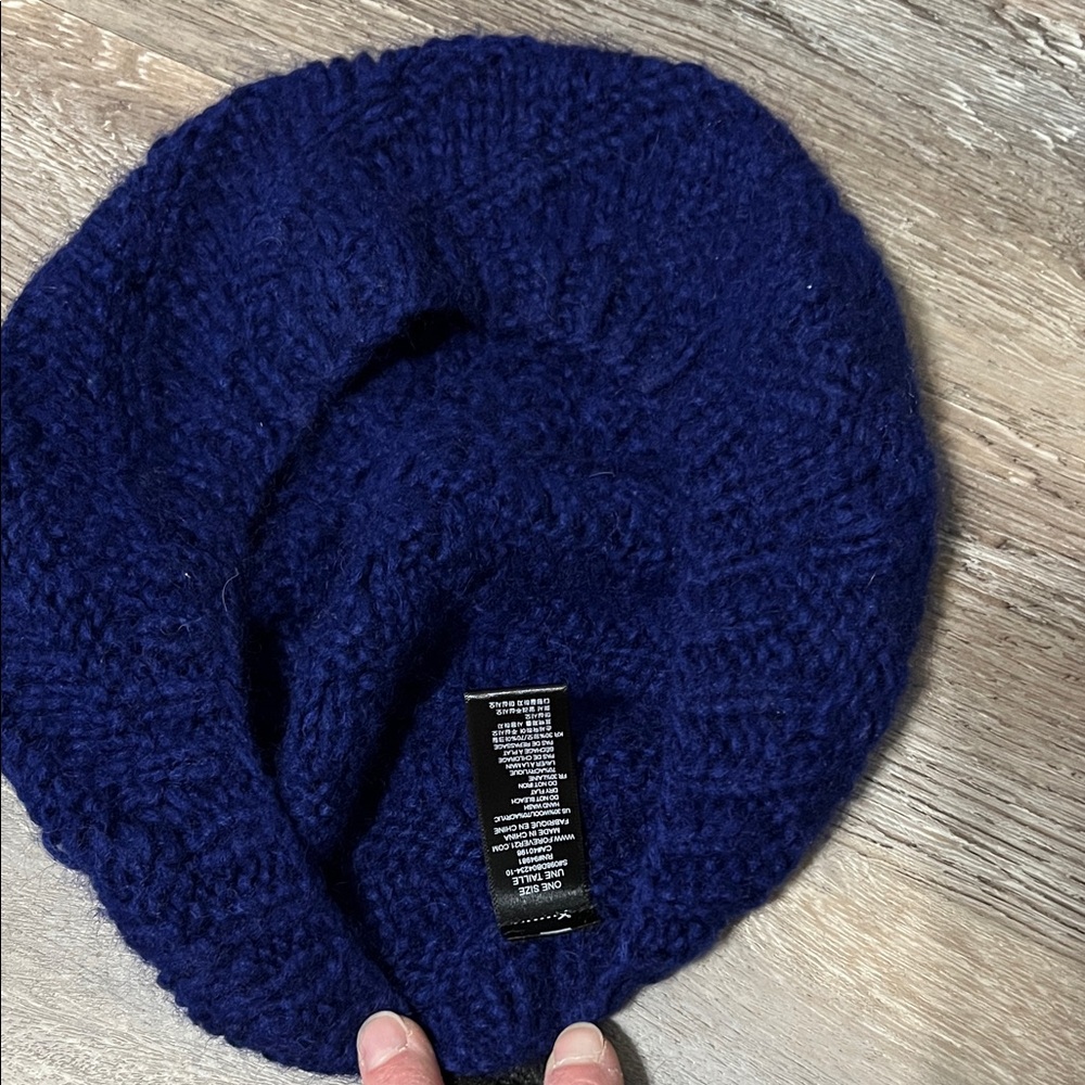 H&M Deep Blue Knit Beret - Picture 2 of 2